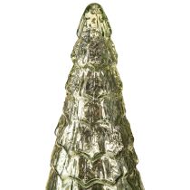 Product Christmas tree with LED lighting vintage green gold 38cm