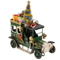 Product Christmas decoration car Christmas car vintage green 15×7×16cm