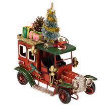 Product Christmas decoration car Christmas car vintage red 15×7×16cm