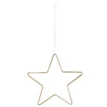 Product Christmas decoration metal star pendant gold Ø15cm 6 pcs