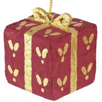 Product Christmas decoration papier-mâché gift tags 6cm 3pcs
