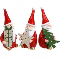 Christmas figures Santa Claus decoration figures H8cm 3pcs