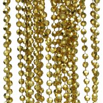 Christmas garland Christmas tree decoration chain beads gold 9m