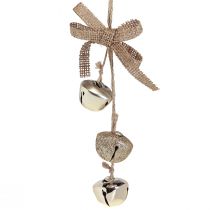 Product Christmas bells Christmas tree decorations gold Ø3.5cm 3pcs