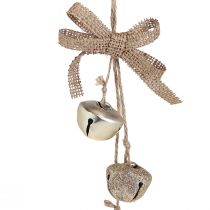 Product Christmas bells Christmas tree decorations gold Ø3.5cm 3pcs