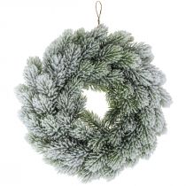 Christmas wreath fir branches Fir wreath artificially snowed Ø28cm
