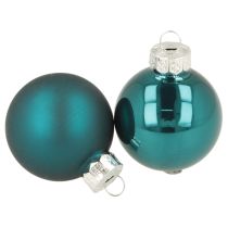 Product Christmas baubles, matte and glossy, small Christmas decorations, 4cm, 24 pieces