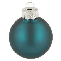 Product Christmas baubles, matte and glossy, small Christmas decorations, 4cm, 24 pieces