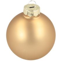 Product Christmas bauble trio gold &amp; rose – elegant set of 3 with shine and style 5cm 24pcs