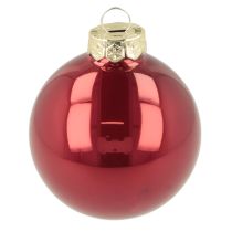 Product Christmas Bauble Set, Shiny Festive Decoration, 6cm, 24 Pieces
