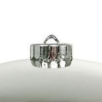 Product Christmas ball plastic small Ø14cm silver