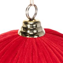 Product Red Velvet Christmas Ball, Large Decorative Ball for Hanging, 25cm, 2 Pieces