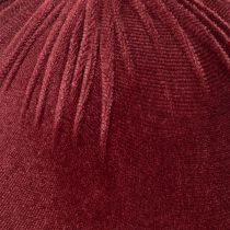 Product Christmas bauble, red velvet look, for hanging, 15cm, 3 pieces