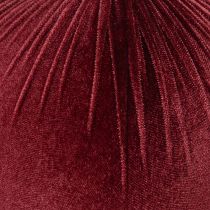 Product Large red velvet Christmas tree ornament for hanging, 25cm, 2 pieces
