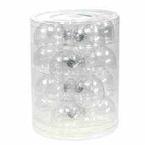 Product Christmas bauble glass Ø7.5cm clear 12 pcs