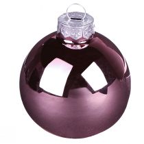 Product Christmas balls apricot mix tree balls glass Ø4cm 24 pcs
