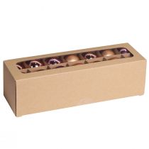 Product Christmas balls apricot mix tree balls glass Ø4cm 24 pcs