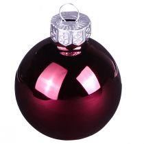 Product Christmas balls glass berry mix tree balls Ø4cm 24 pcs