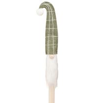 Product Santa Claus on a stick Christmas gnome green 57cm 4 pieces