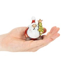 Product Santa Claus figurine with Christmas tree decoration, 7cm, 2 pieces