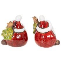 Product Santa Claus figurine with Christmas tree decoration, 7cm, 2 pieces
