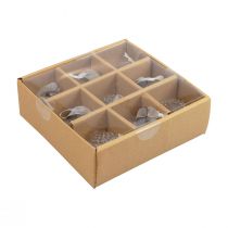 Product Christmas Decoration Glass Decoration Onion Clear Diamond Ø5.5cm 9 pcs