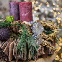 Product Christmas Decoration Glass Decoration Onion Clear Diamond Ø5.5cm 9 pcs