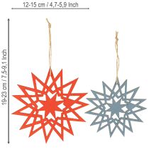Product Wooden Christmas stars for hanging, decoration for windows and trees