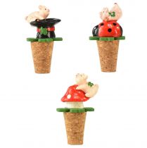 Product Wine Cork Champagne Cork Wine Stopper Lucky Symbols 6.5cm 3 Pcs