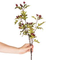 Product Artificial hawthorn branch with red berries, decoration, 110cm