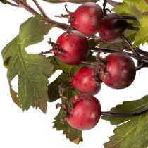 Product Artificial hawthorn branch with red berries, decoration, 110cm