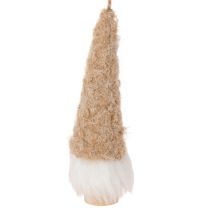 Product Decorative gnome figurine with beard for hanging, 17cm, 6 pieces