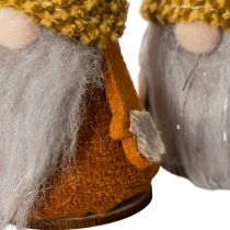 Product Gnome figurine set with knitted hat and acorn, 10cm, 6 pieces