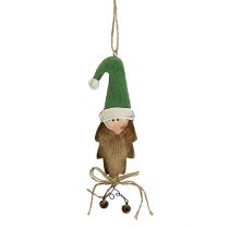Product Gnome head with clamp 15cm to hang 6pcs