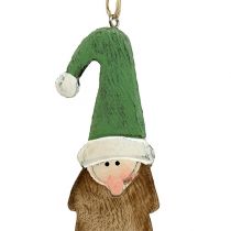 Product Gnome head with clamp 15cm to hang 6pcs