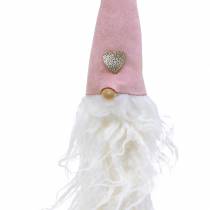 Product Gnome head for hanging 45cm pink/gray 2 pcs
