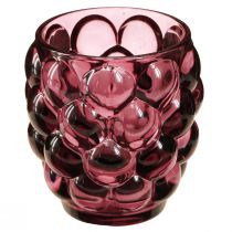 Product Windlight Berry Glass Decoration Tealight Holder Ø9cm H9.5cm 4 pcs