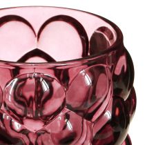Product Windlight Berry Glass Decoration Tealight Holder Ø9cm H9.5cm 4 pcs