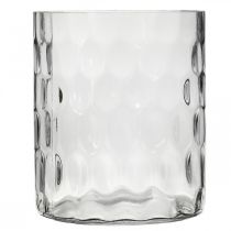 Product Lantern glass, flower vase, glass vase round Ø11.5cm H13.5cm