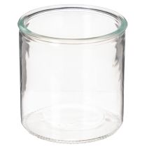 Product Glass cylinder vase, transparent, versatile, 10cm, 3 pieces