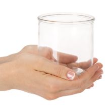 Product Glass cylinder vase, transparent, versatile, 10cm, 3 pieces