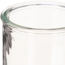 Product Round glass votive candle holder, clear glass, 8cm, 3 pieces
