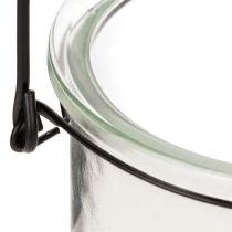 Product Glass hanging lantern Ø12cm H12.5cm 2pcs