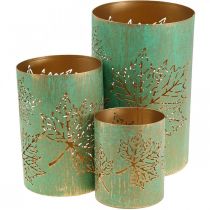 Product Lantern Autumn Tealight Holder Metal Ø8/10/13cm Set of 3