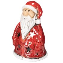 Product Santa Claus decorative figure as a tealight holder with stars, table decoration, 15cm