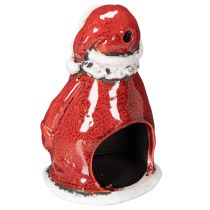 Product Santa Claus decorative figure as a tealight holder with stars, table decoration, 15cm
