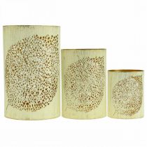 Product Autumn lantern metal decoration H20.5/15.5/10.5cm set of 3