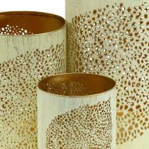 Product Autumn lantern metal decoration H20.5/15.5/10.5cm set of 3