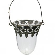 Lantern glass for hanging decoration 24/28/30cm set of 3