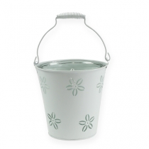Lantern bucket white Ø17cm H17cm